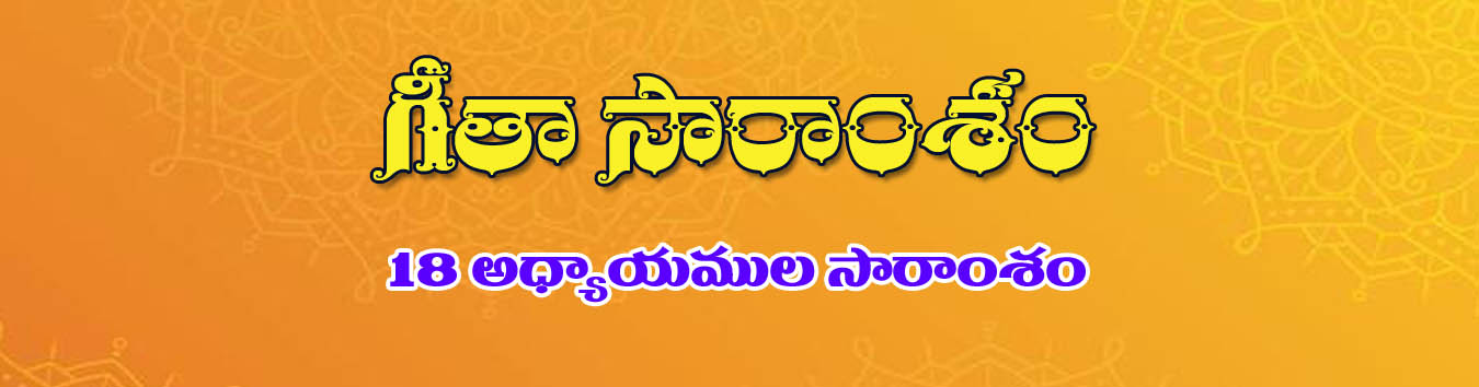 Bhagavad Gita Saramsam